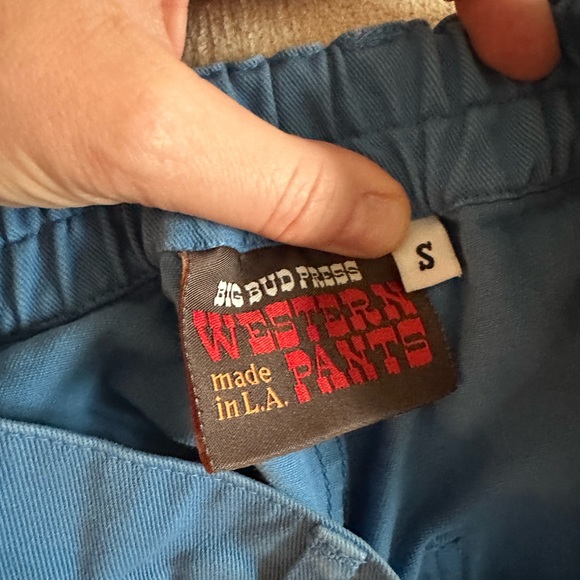 Big Bud Press Western Pant in Greek Blue - Picture 4 of 5